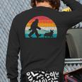 Bigfoot Walking a Dog Corgi Lovers Dog Dad Long Sleeve T-Shirt Back Print