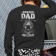 Biker Dad Like a Normal Dad Only Cooler Motorcyclist Long Sleeve T-Shirt Back Print