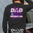 Birthday Girl Dad Of The Birthday Girl Spider Birthday Party Long Sleeve T-Shirt Back Print