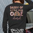 Boho Daddy Of Miss Onederful 1st Birthday Girl Cute Small Long Sleeve T-Shirt Back Print