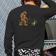 Boston Terrier Bigfoot Dog Walking Dog Mom Dad Kids Long Sleeve T-Shirt Back Print Boston Terrier Bigfoot Dog Walking Dog Mom Dad Kids Long Sleeve T-Shirt Back Print