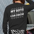 My Boys Can Swim T-Shirt First Time Dad To Be Long Sleeve T-Shirt Back Print