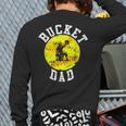 Bucket Dad Softball Dad Baseball Father's Coach Long Sleeve T-Shirt Back Print