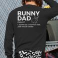 Bunny Dad Definition Rabbit Lover Long Sleeve T-Shirt Back Print