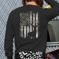 Camo US Flag Deer Elk Buck Camoflage Hunting Hunter Dad Short Sleeve Long Sleeve T-Shirt Back Print