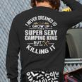 Camping Men Camper RV Camping Vacation Camping Dad Long Sleeve T-Shirt Back Print