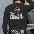 Cat Dad Life The Catfather Fathers Day Vintage Long Sleeve T-Shirt Back Print Cat Dad Life The Catfather Fathers Day Vintage Long Sleeve T-Shirt Back Print