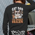 Cat Dad The Man The Myth The Snack Dealer Long Sleeve T-Shirt Back Print