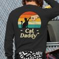 Cat Daddy Vintage Cat Lover Cat Dad Fathers Day Long Sleeve T-Shirt Back Print Cat Daddy Vintage Cat Lover Cat Dad Fathers Day Long Sleeve T-Shirt Back Print