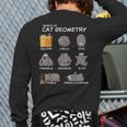 Cat Geometry Math Cat For Cat Dad Cat Mom Kids Long Sleeve T-Shirt Back Print