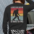 Cheer Dad Cheerleading Bigfoot Long Sleeve T-Shirt Back Print