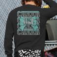 Cheer Dad Daddy Bow Sport Cheerleader Cheerleading Teal Blue Long Sleeve T-Shirt Back Print Cheer Dad Daddy Bow Sport Cheerleader Cheerleading Teal Blue Long Sleeve T-Shirt Back Print