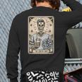 Cheer Dad Tarot Card Skeleton Cheerleading Fathers Day Long Sleeve T-Shirt Back Print Cheer Dad Tarot Card Skeleton Cheerleading Fathers Day Long Sleeve T-Shirt Back Print