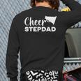 Cheer Stepdad Cheerleading Step Dad Cheerleader Stepfather Long Sleeve T-Shirt Back Print