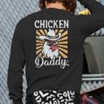 Chicken Daddy Vintage Poultry Farmer Fathers Day Long Sleeve T-Shirt Back Print Chicken Daddy Vintage Poultry Farmer Fathers Day Long Sleeve T-Shirt Back Print