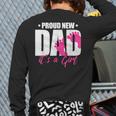 Cool Parent Apparel Proud New Dad It's A Girl Classic Fit Short Sleeve Crew Neck T-Shirt Small Long Sleeve T-Shirt Back Print