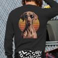 Cool Retro Vizsla Dog Mom Dad Vintage Pet Lovers Long Sleeve T-Shirt Back Print Cool Retro Vizsla Dog Mom Dad Vintage Pet Lovers Long Sleeve T-Shirt Back Print