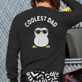 The Coolest Dad Cool Penguin By Dangerous Dad Long Sleeve T-Shirt Back Print