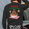 Couple Daddy's Little Meatball Italian Men Long Sleeve T-Shirt Back Print