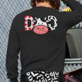 Cow Mom Or Dad Birthday Farm Birthday Party Long Sleeve T-Shirt Back Print