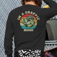 In A Crappie Mood Retro Fishing Sarcastic Dad Long Sleeve T-Shirt Back Print