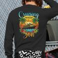 Cruising With My Son Mom Dad Cruise Vacation Matching Long Sleeve T-Shirt Back Print