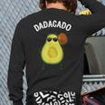 Cute Avocado For Dad Men Fruit Avocado Pear Lovers Long Sleeve T-Shirt Back Print