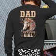 Cute Dad Of The Birthday Girl Horse Family Party Long Sleeve T-Shirt Back Print