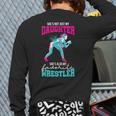 Cute Wrestling Daughter Favorite Wrestler Dad Mom Long Sleeve T-Shirt Back Print