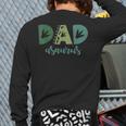 Dad Asaurus Dinosaur Birthday Mom Dad Birthday Boy T-Rex Long Sleeve T-Shirt Back Print