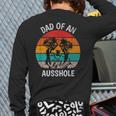 Dad Of An Ausshole Australian Shepherd Aussie Long Sleeve T-Shirt Back Print