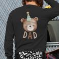 Dad Bear 1st Birthday Beary First Birthday Matching Family Long Sleeve T-Shirt Back Print