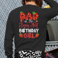 Dad Of The Berry First Birthday Of Girl Strawberry Long Sleeve T-Shirt Back Print