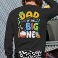 Dad Of The Big One Fishing Birthday Boy Family Party Long Sleeve T-Shirt Back Print