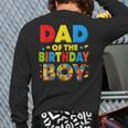Dad Of The Birthday Boy Building Block Birthday Long Sleeve T-Shirt Back Print