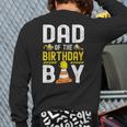 Dad Of The Birthday Boy Construction Worker Bday Long Sleeve T-Shirt Back Print