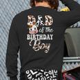 Dad Of The Birthday Boy Cow Farm 1St Birthday Boy Long Sleeve T-Shirt Back Print