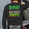 Dad Of The Birthday Boy Family Gaming Pixel Birthday Party Long Sleeve T-Shirt Back Print