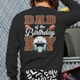 Dad Of The Birthday Boy Football Party Family Matching Long Sleeve T-Shirt Back Print