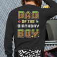 Dad Of The Birthday Boy Gamer Pixel Birthday Party Matching Long Sleeve T-Shirt Back Print