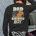 Dad Of Birthday Boy Kids Reptile Birthday Party Long Sleeve T-Shirt Back Print