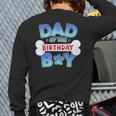 Dad Of The Birthday Boy Matching Dog Family Birthday Party Long Sleeve T-Shirt Back Print
