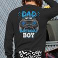 Dad Of The Birthday Boy Matching Video Gamer Birthday Party Long Sleeve T-Shirt Back Print