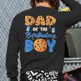Dad Of The Birthday Boy Milk And Cookies 1 Year Old Long Sleeve T-Shirt Back Print
