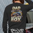 Dad Of The Birthday Boy Monster Truck Family Matching Party Long Sleeve T-Shirt Back Print