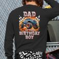 Dad Of The Birthday Boy Monster Truck Birthday Long Sleeve T-Shirt Back Print