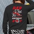 Dad Of The Birthday Boy Pit Crew Race Car Matching Family Long Sleeve T-Shirt Back Print