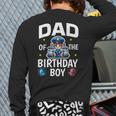 Dad Of The Birthday Boy Police Car Policeman Police Officer Long Sleeve T-Shirt Back Print