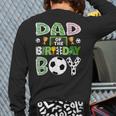 Dad Of The Birthday Boy Soccer Player Game Day Long Sleeve T-Shirt Back Print