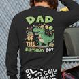 Dad Of The Birthday BoyRex Dinosaur Family Party Long Sleeve T-Shirt Back Print